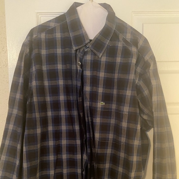 Lacoste bottom up plaid shirt - Picture 2 of 2